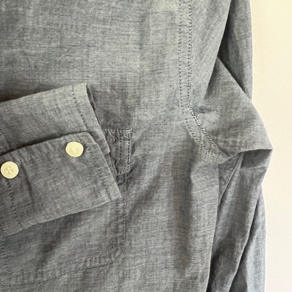 J. Crew Blue Casual Button Down Shirt with Long Sleeves 310 - Picture 8 of 11